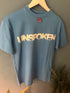 Palm Angels " UNBROKEN" T-Shirt Oversize Styled in Blue Spring&Summer 2023