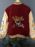 Rhude " Patch-Embroidered " Bomber Jacket styled in Red/Beige for Fall&Winter 2024