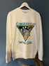Casablanca " Tennis Club " Logo'd Sweatshirt styled in White for Fall&Winter 2024