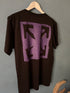 Off White "Arrows Printed"  T-Shirt styled in Black/Purple for Fall&Winter 2024