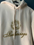Balenciaga "Circle LOGO" Hoodie styled in White for Fall&Winter 2024