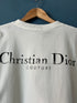 CD " Logo Distressed " Printed T-Shirt styled in White for Spring&Summer 2024