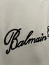 Balmain "Signature Logo Embroidered" T-Shirt styled in White for Spring/Summer 2024