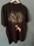 AMIRI "Champagne " Cotton T-shirt Styled in Black for Spring&Summer 2024