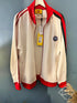Gcc x Adidas "Logo-Embroidered" Side-Striped Jacket styled in Blue for Fall&Winter 2023