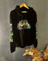 Off White " Graffiti Print " Hooded Sweatshirt styled in Black for Fall&Winter 2023