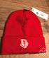 CD " Logo Embroidered " Beanie styled in Red for F&W 23