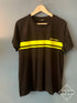 Balmain x Rossignol " Stripe Logo " Print T-Shirt styled in Black