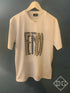FND "Anrealage Printed" T-Shirt styled in White for Spring&Summer