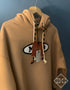 Palm Angls x Mind "Logo" Hooded Sweatshirt styled in Beeige for Fall&Winter