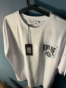 Rhude " Kingdom " T-Shirt styled in White for Spring&Summer 2023