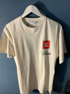 Rhude " Monaco" T-Shirt styled in White for Spring&Summer 2023