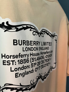 Burbrry " Limited " Tee styled in Dirty Yellow for Spring&Summer 2023