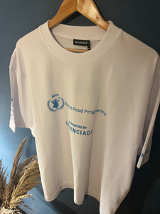 Blncg "World Food Programme LOGO" T-Shirt in White Style Oversized Spring&Summer 2023