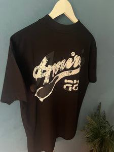 AMIRI " Logo Print" Cotton T-shirt Styled in Black for Spring&Summer 2023