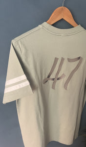 CD " Logo 47 " Embroidered T-Shirt styled in White for Spring&Summer 2023