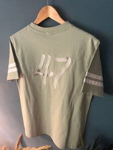 CD " Logo 47 " Embroidered T-Shirt styled in White for Spring&Summer 2023