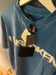 Palm Angels " UNBROKEN" T-Shirt Oversize Styled in Blue Spring&Summer 2023