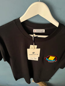 Mnclr "Logo d Embroidered" T-Shirt styled in Black for Spring&Summer Collection of 2023