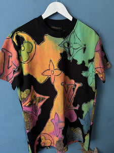 LV " Monogram " Printed T-Shirt styled in Multicolor for Spring&Summer Collection of 2023