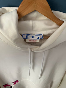 Off White " Gradient Motif " Hooded Sweatshirt styled in White for Fall&Winter 2024