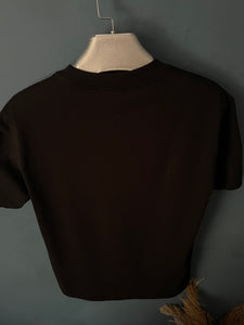 Balmain "Logogram" T-Shirt styled in Black Spring/Summer 2023