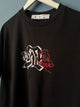 Off White "Graffiti Print"  T-Shirt styled in Black for Spring&Summer 2023