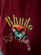 Rhude " Patch-Embroidered " Bomber Jacket styled in Red/Beige for Fall&Winter 2024