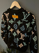 LV " Monogram " Printed Sweatshirt styled in Multicolor for Fall&Winter Collection of 2024