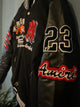 Amiri " Logo-Patch Varsity " Jacket styled in Black for Fall&Winter 2024