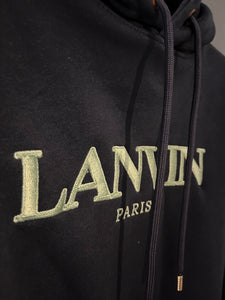Galery Depth Lanvin "Logo Embroidered" Hoodie with styled for Fall&Winter 2024 Collection