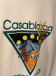 Casablanca " Tennis Club " Logo'd Sweatshirt styled in White for Fall&Winter 2024