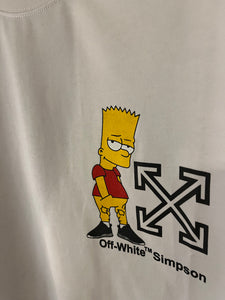 Off White x Simpsons "Logo Print"  T-Shirt styled in White for Fall&Winter 2024
