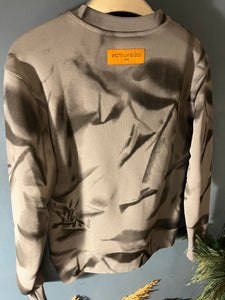 LV " Mono-gram " Printed Sweatshirt styled in Gray for Fall&Winter Collection of 2024
