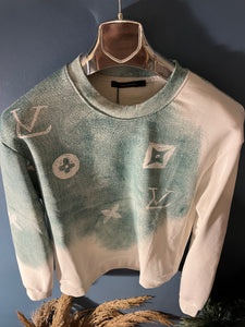 LV " Mono-gram " Printed Sweatshirt styled in Multicolor for Fall&Winter Collection of 2024