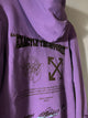 Off White "Graphic-Printed" Hoodie styled in Purple for Fall&Winter 2024