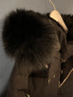 Moose Knockles "Constrat " Coat Styled in Black Fall/Winter 2024 [ Only BLACK FUR ]