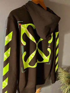 Off White "Arrows Neon" Hoodie styled for Fall&Winter 2024