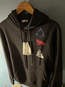 CD "Logo Printed" Hooded Sweatshirt styled in Black for Fall&Winter 2024