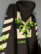 Off White "Diagonal Arrows " Hooded Sweatshirt styled in Black for Fall&Winter 2024