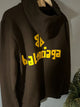 Blncg "Logo Printed" Hooded Sweatshirt styled in Black for Fall&Winter 2024