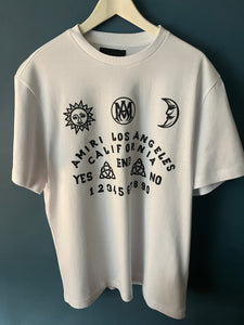 AMIRI " Logo Printed" Cotton T-shirt Styled in White for Fall&Winter 2024