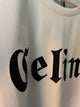 Celine " Chest Print " T-shirt styled in White for Fall&Winter 2024