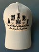 Amiri " Logo Embroidered " Hat styled in White/Black for Spring&Summer 2024