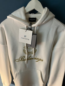 Balenciaga "Circle LOGO" Hoodie styled in White for Fall&Winter 2024