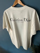 CD " Logo Distressed " Printed T-Shirt styled in White for Spring&Summer 2024