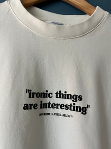 Off White  "Ironic"  T-Shirt styled in White for Fall&Winter 2024 Collection