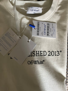 Off White  "Estimated Printed"  T-Shirt styled in White for Fall&Winter 2024 Collection