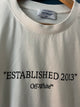 Off White  "Estimated Printed"  T-Shirt styled in White for Fall&Winter 2024 Collection