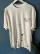 Galery Depth Lanvin " Logo splashed " T-Shirt  styled in White for Fall&Winter 2024 Collection